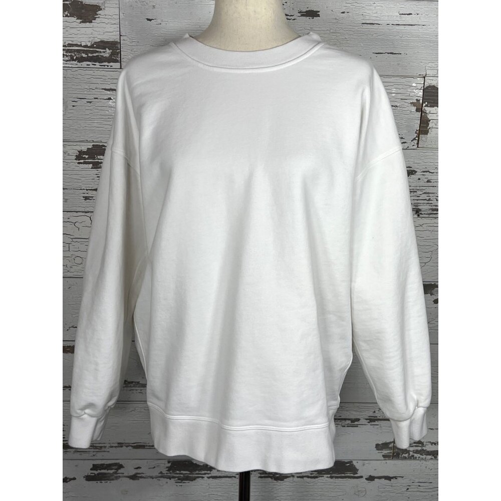 LULULEMON Perfectly Oversized Crew Sweatshirt White Sz 8 #W3DH4S EUC